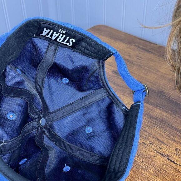 Swisher Sweets Strata Mfg Faux Micro Suede Mfg Hat Cap Blue Embroidered RARE - Picture 9 of 12